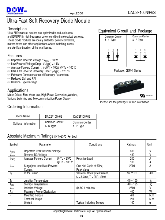 DAC2F100P6S