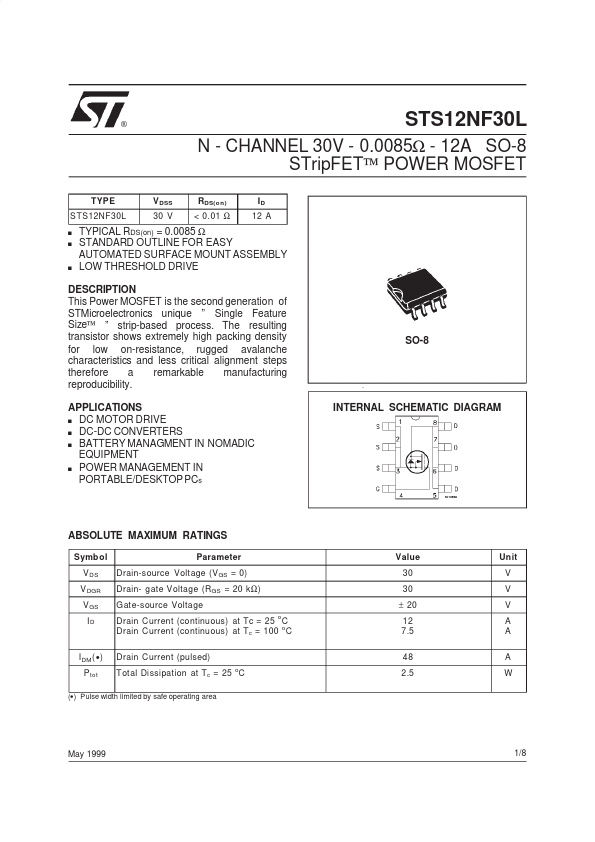 STS12NF30L