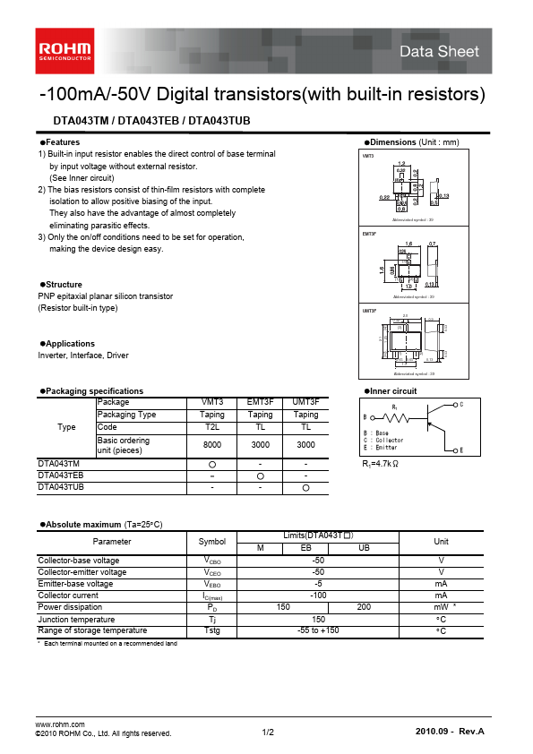 DTA043TUB