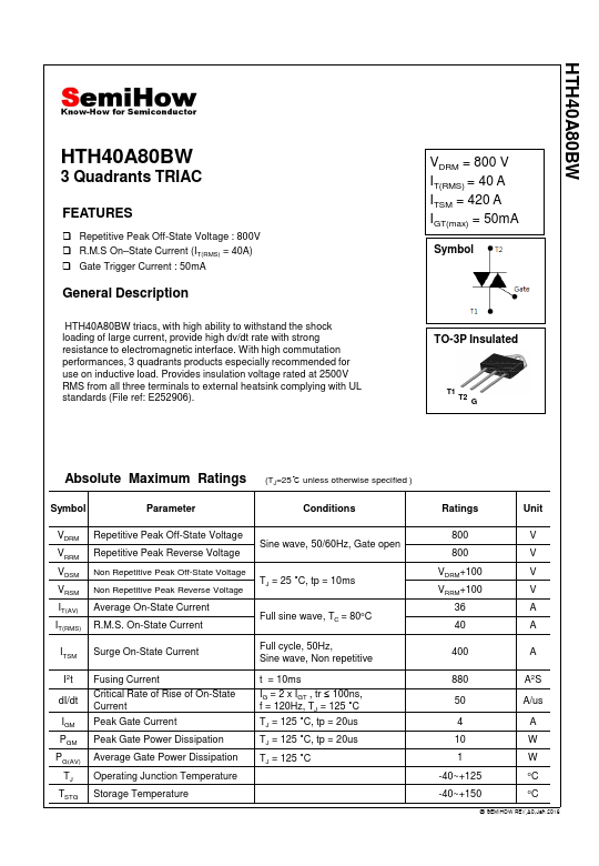 HTH40A80BW