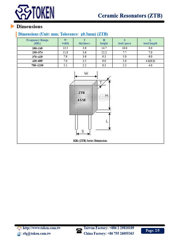 ZTB509E