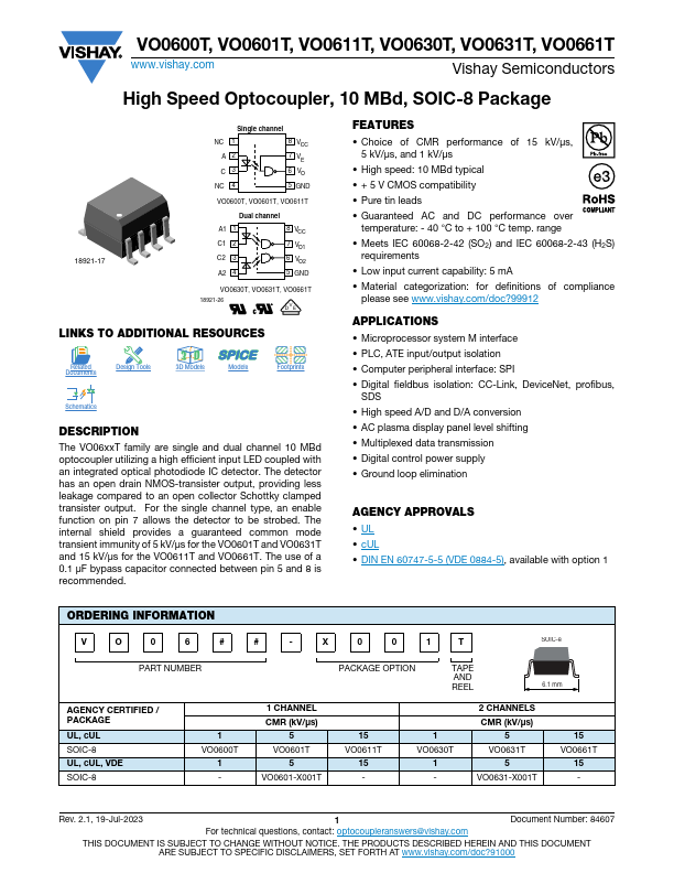 VO0600T Datasheet Preview