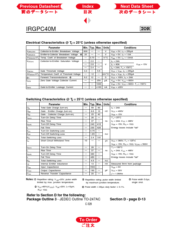 IRGPC40M