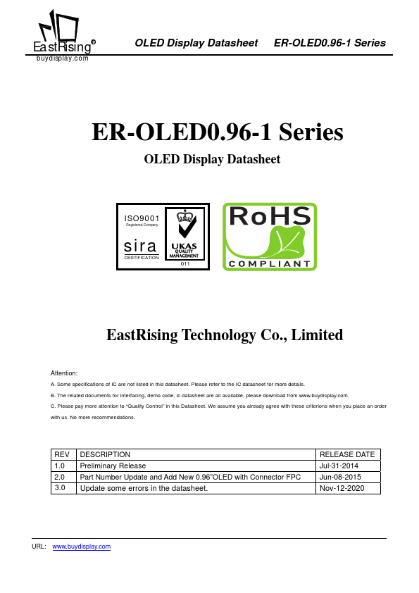 ER-OLED0.96-1 Datasheet Preview