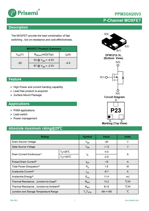 PPM3GN20V3 Datasheet Preview