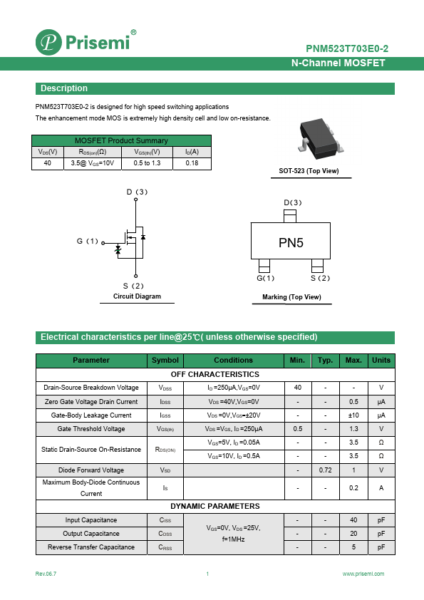 PNM523T703E0-2 Datasheet Preview