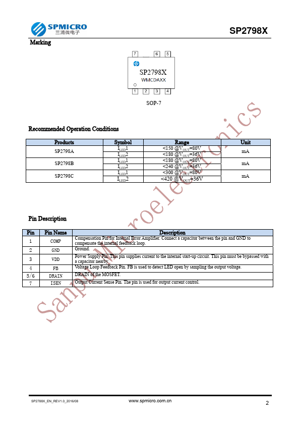 datasheet Preview Page 2