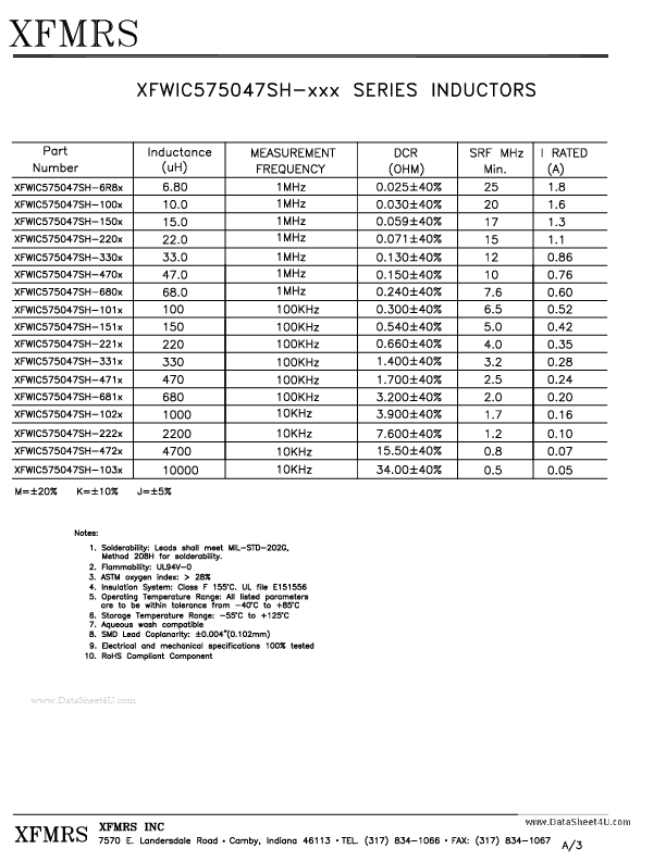 XFWIC575047SH-xxx