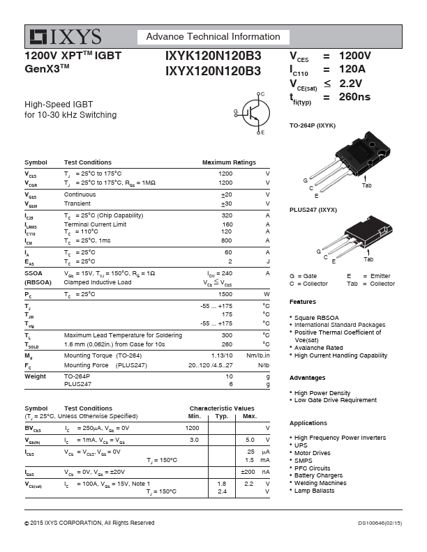 IXYK120N120B3