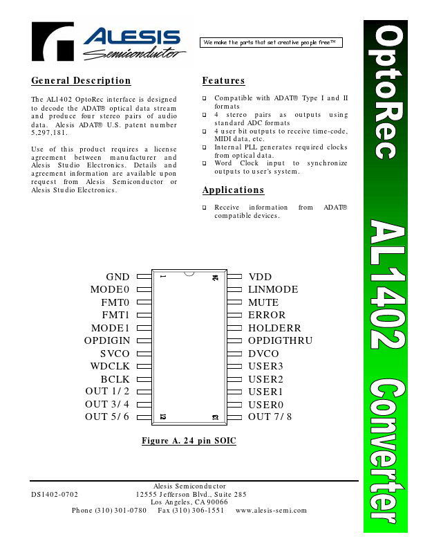 AL1402 Datasheet Preview
