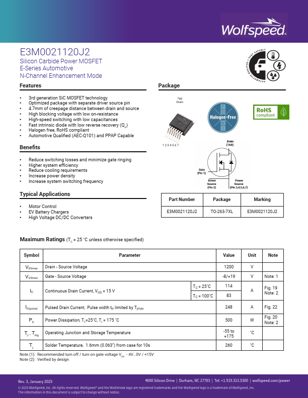 E3M0021120J2 Datasheet Preview