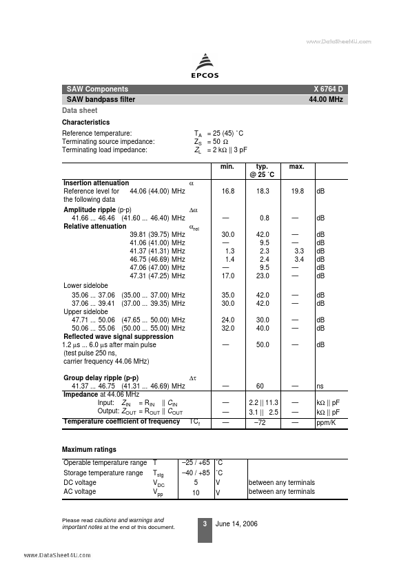 X6764D