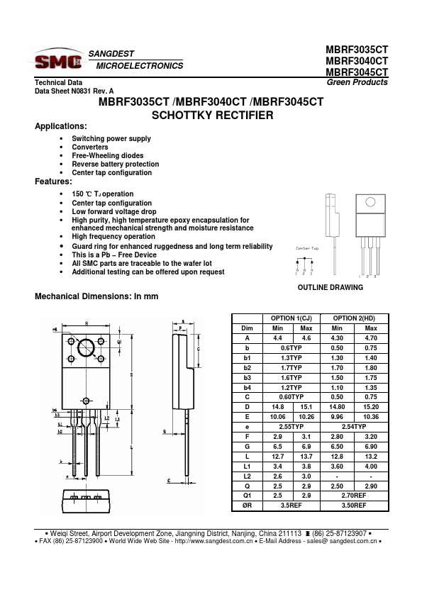 MBRF3045CT