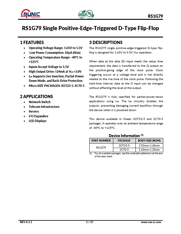 RS1G79 Datasheet Preview
