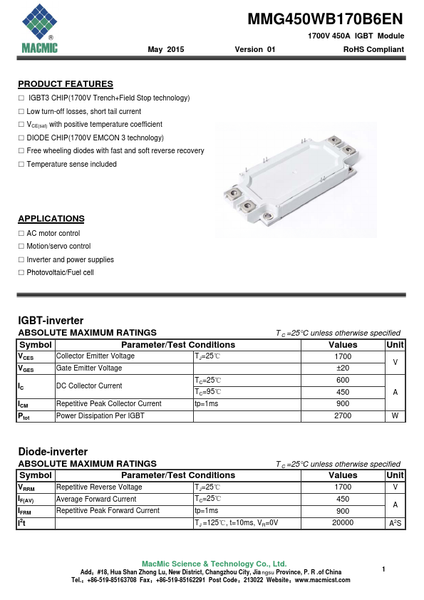 MMG450WB170B6EN