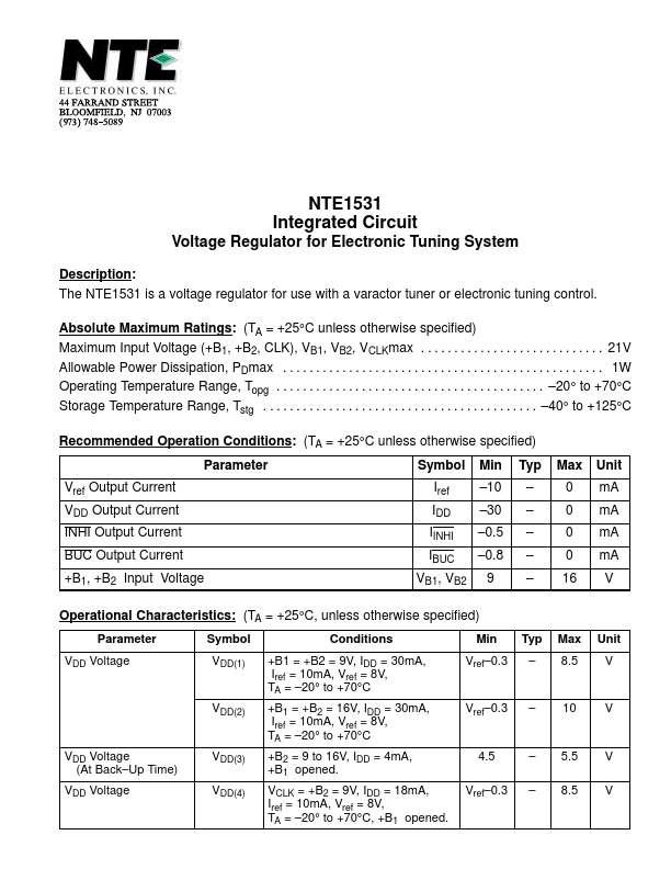 NTE1531