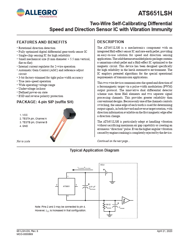 ATS651LSH Datasheet Preview