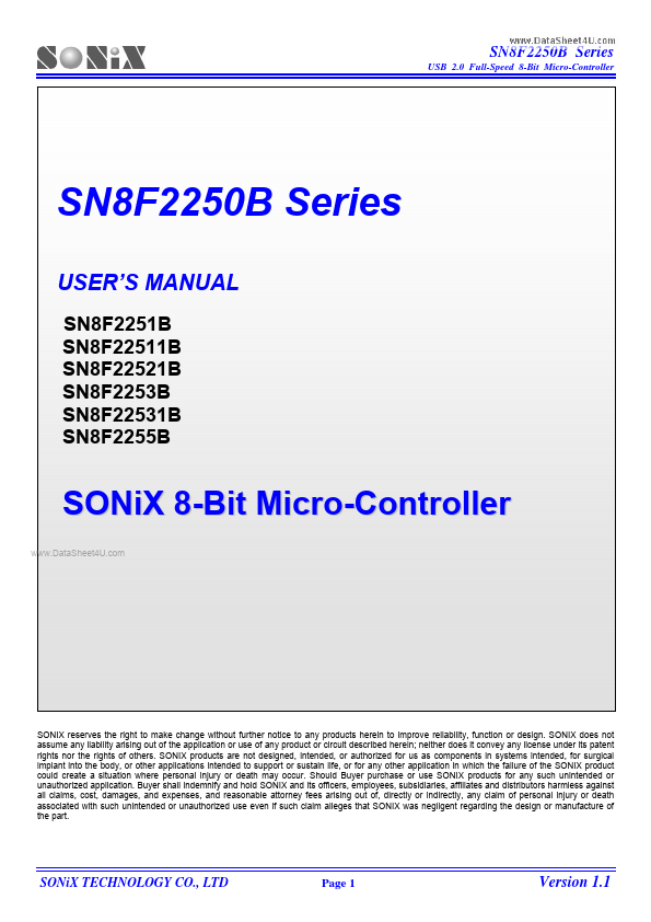 SN8F2250B