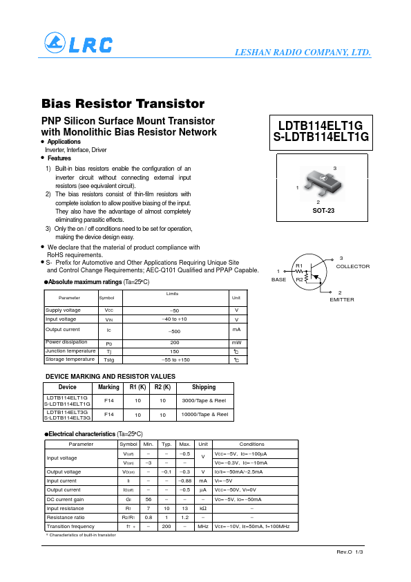 LDTB114ELT1G