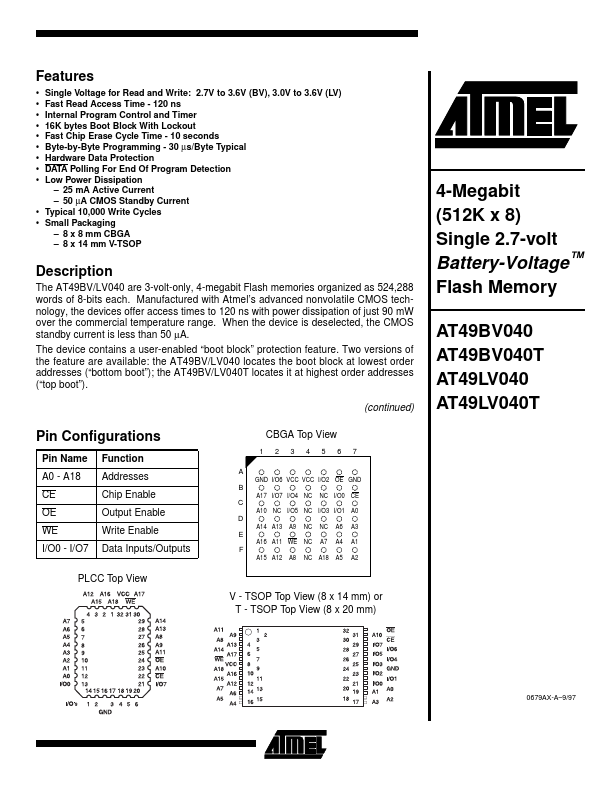 AT49BV040T