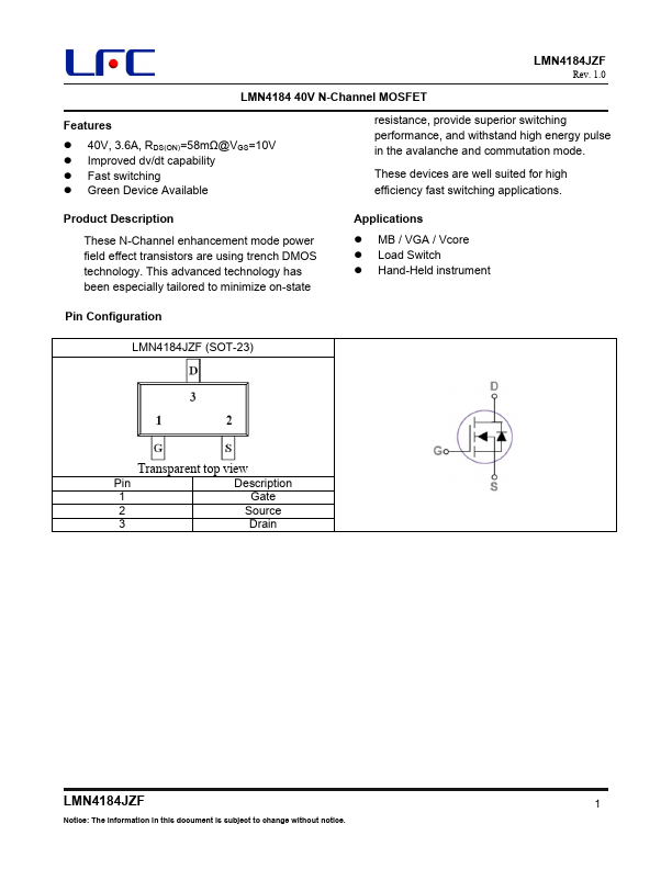 LMN4184JZF Datasheet Preview