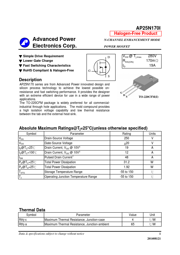 AP25N170I