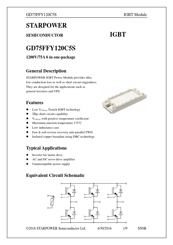GD75FFY120C5S Datasheet Preview