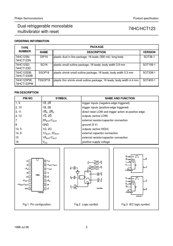 74HC123