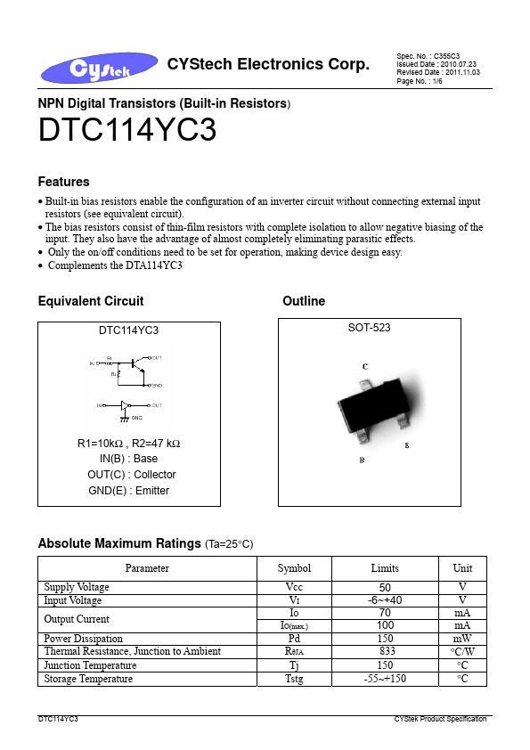 DTC114YC3