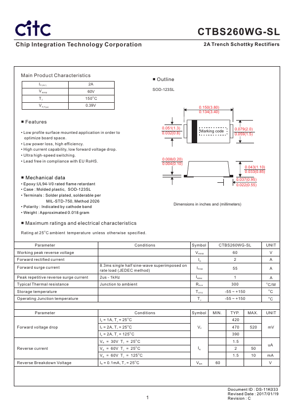 CTBS260WG-SL