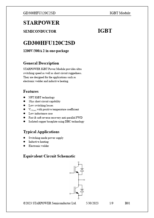 GD300HFU120C2SD Datasheet Preview