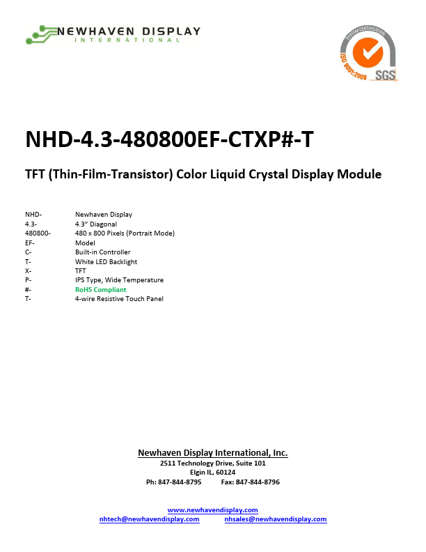 NHD-4.3-480800EF-CTXP-T