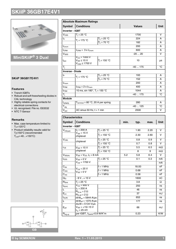 SKiiP36GB17E4V1