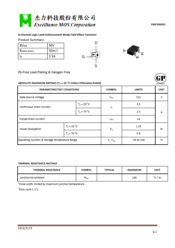 EMF50N03J