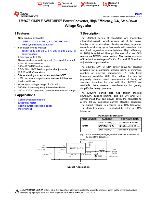 LM2676 Datasheet Preview