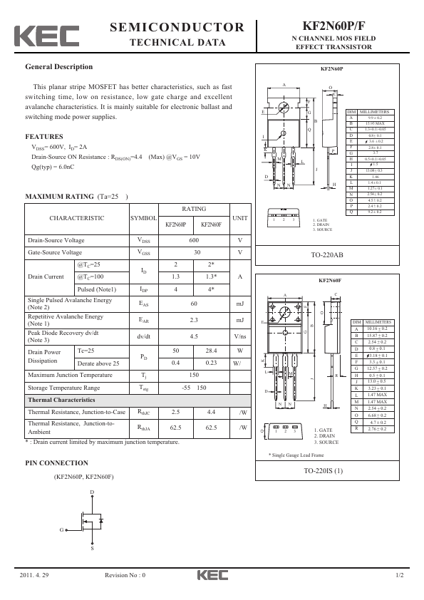 KF2N60P