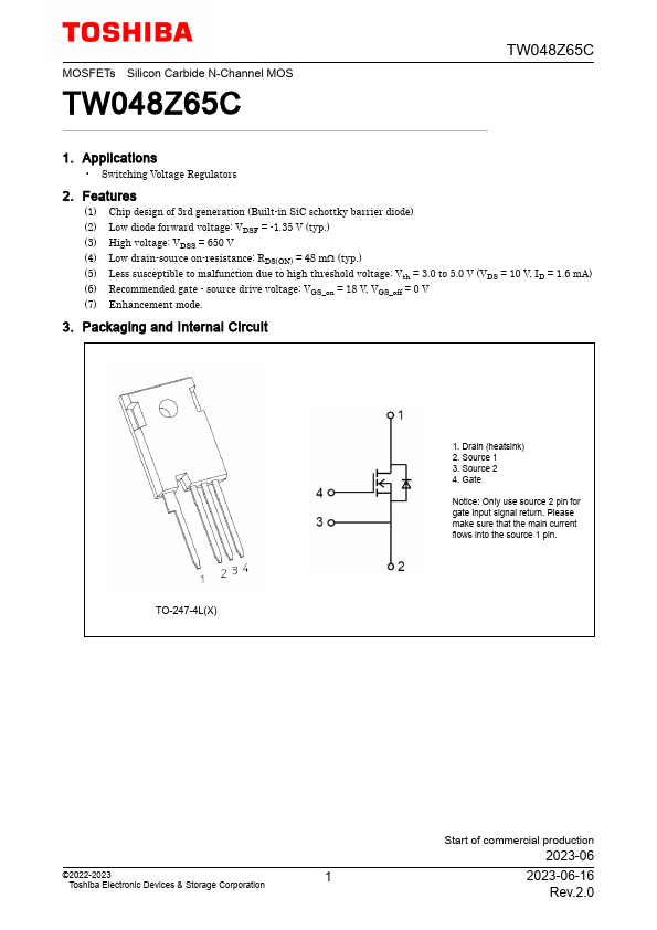 TW048Z65C Datasheet Preview