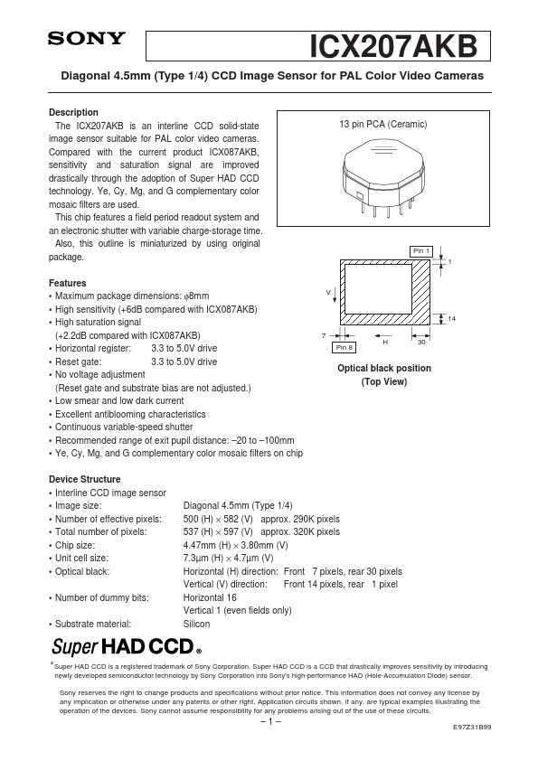 ICX207AKB