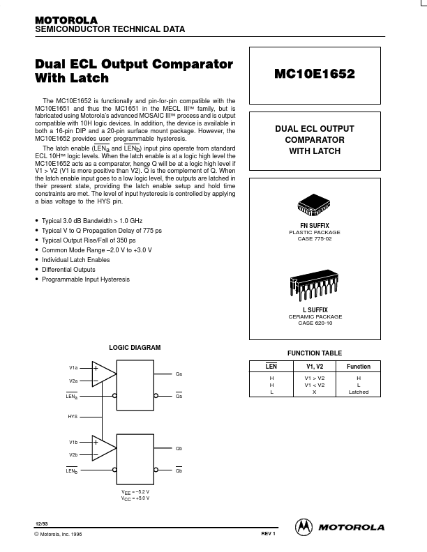 MC10E1652