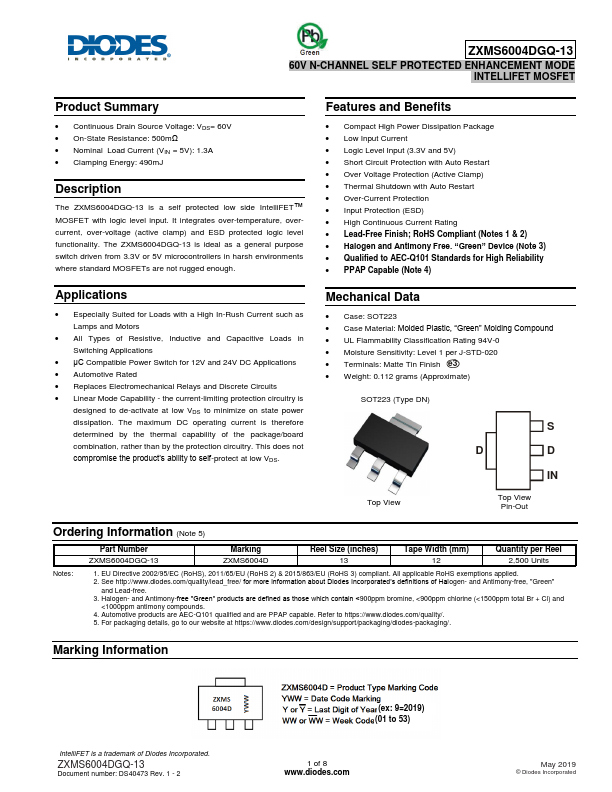 ZXMS6004DGQ-13