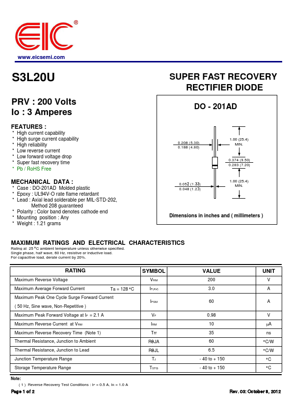 S3L20U Datasheet Preview