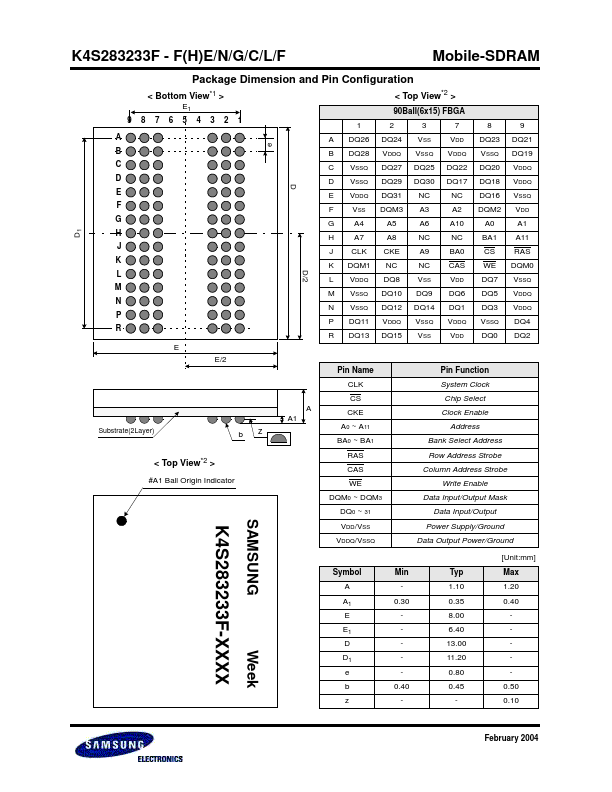 K4S283233F-N