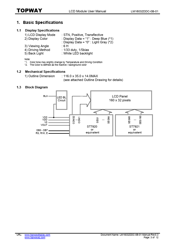 LM16032DDC-0B-01