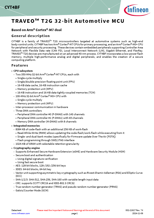 CYT4BF Datasheet Preview