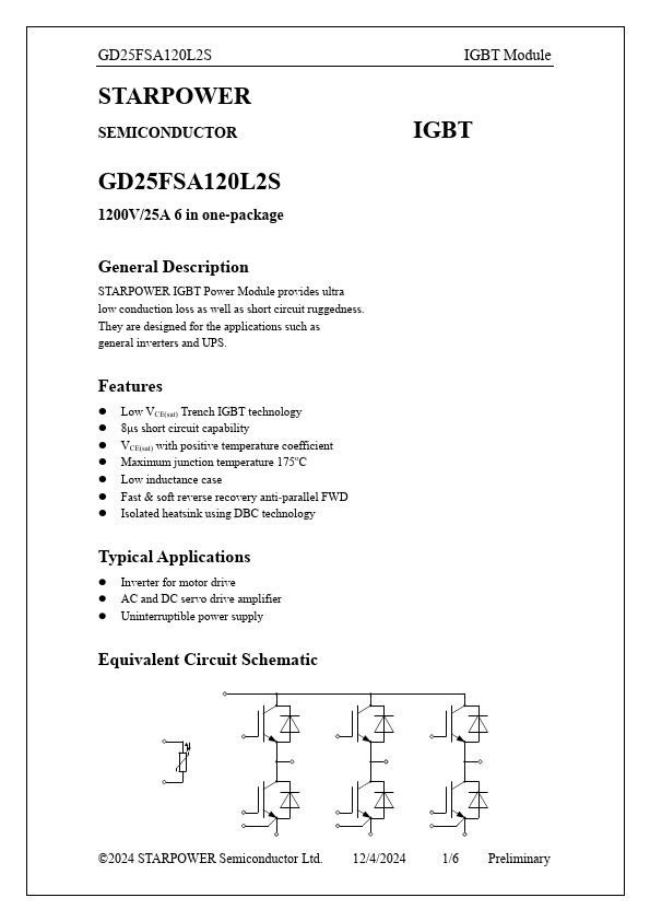 GD25FSA120L2S Datasheet Preview