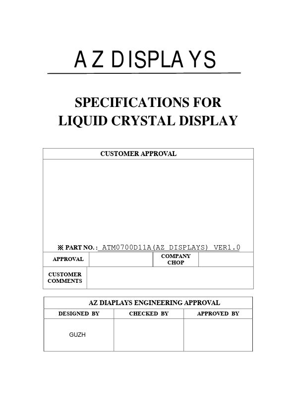 ATM0700D11A Datasheet Preview