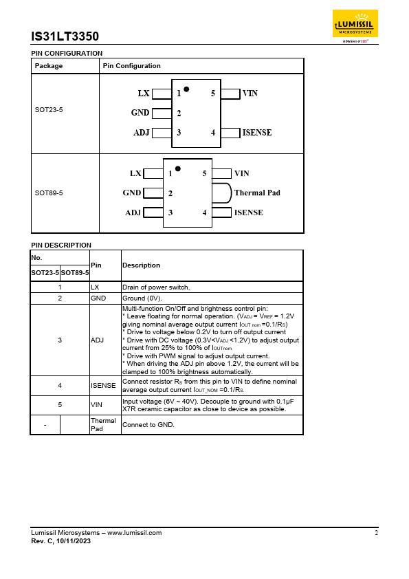 IS31LT3350