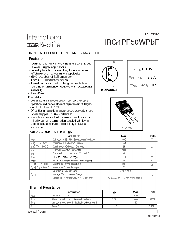 IRG4PF50W