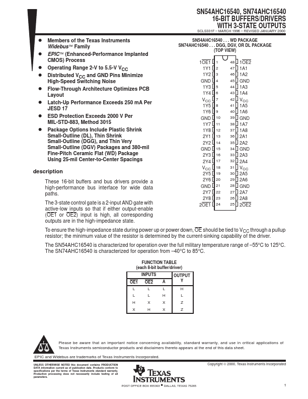 SN54AHC16540