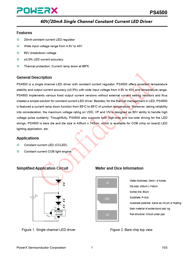 PS4500 Datasheet Preview